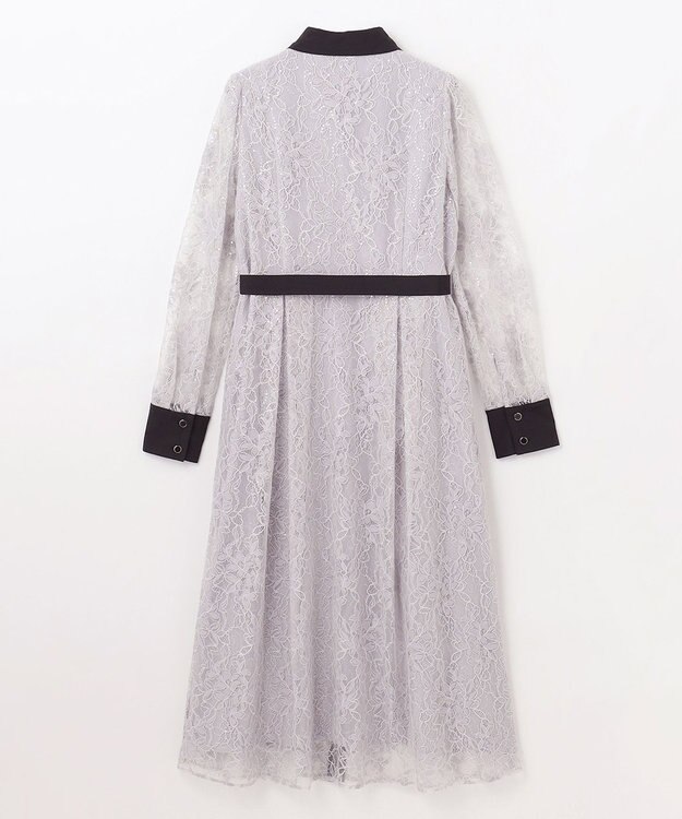 GRACE CONTINENTAL レーススパンコールワンピース グレー