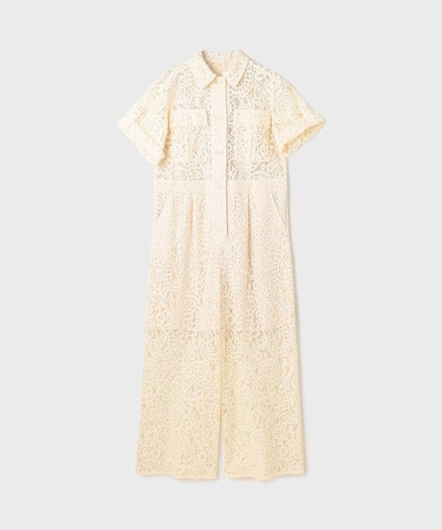 GRACE CONTINENTAL コードレースジャンプスーツ キナリ