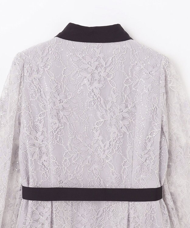 GRACE CONTINENTAL レーススパンコールワンピース グレー