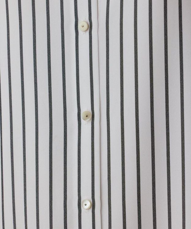 GRACE CONTINENTAL ストライプシャツワンピース ホワイト