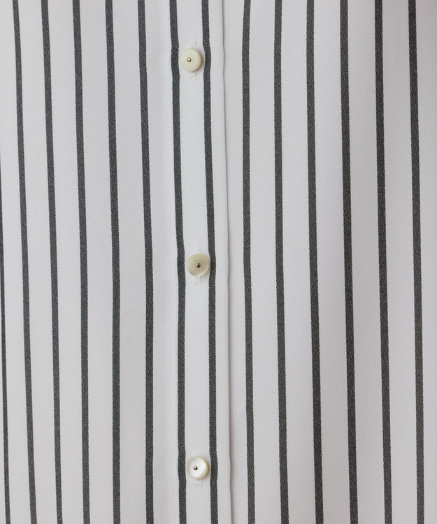 GRACE CONTINENTAL ストライプシャツワンピース ホワイト