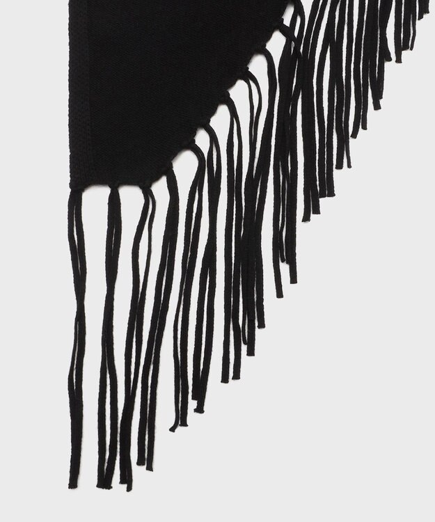 GRACE CONTINENTAL フリンジストール ブラック