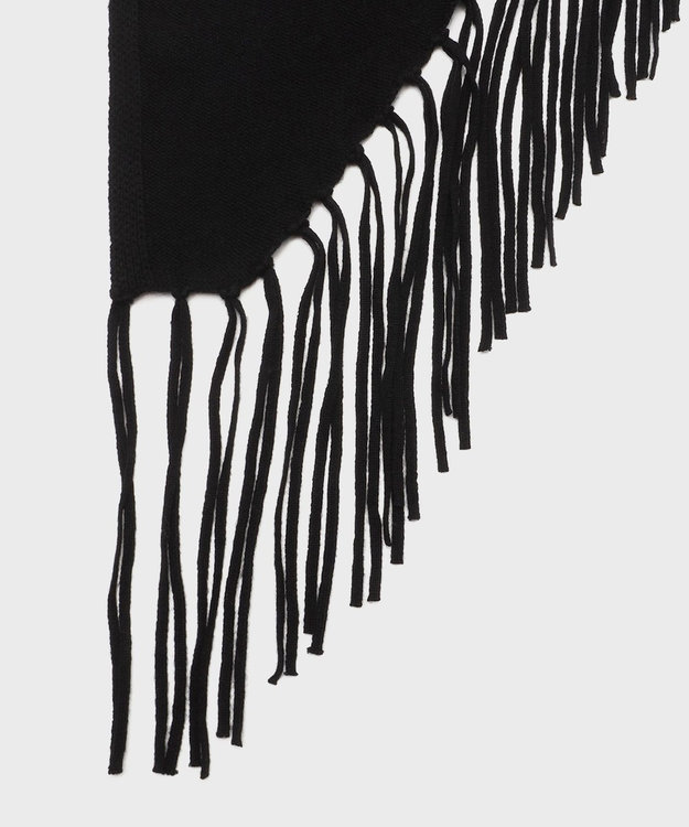 GRACE CONTINENTAL フリンジストール ブラック