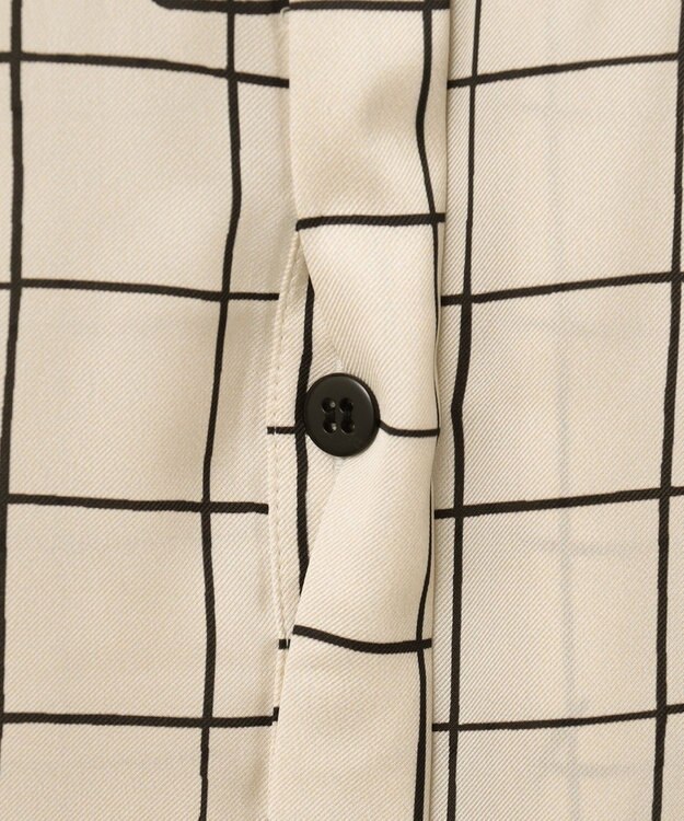 GRACE CONTINENTAL ラインフラワーシャツドレス キナリ