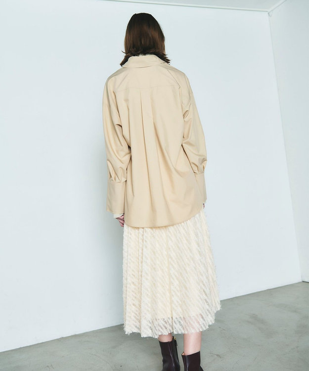 2023aw GRACE CONTINENTALフェザーチュールプリーツスカート 2023aw GRACE CONTINENTALフェザーチュールプリーツスカート