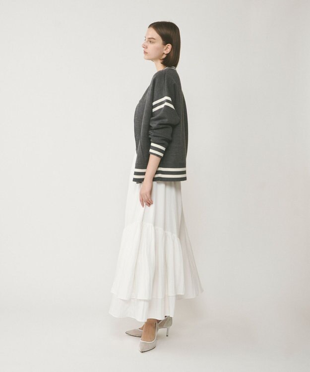 GRACE CONTINENTAL イレギュラーギャザースカート キナリ