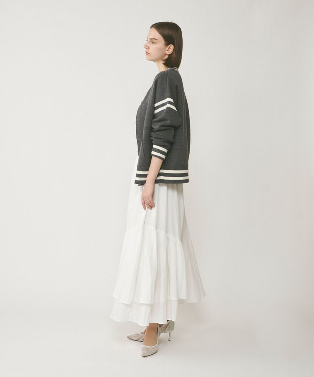 GRACE CONTINENTAL イレギュラーギャザースカート キナリ