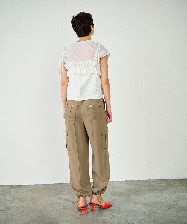 GRACE CONTINENTAL ビスチェチュールトップ ホワイト