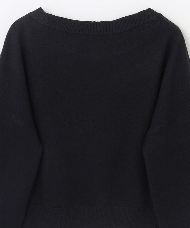 GRACE CONTINENTAL マルチビジューニットトップ ブラック