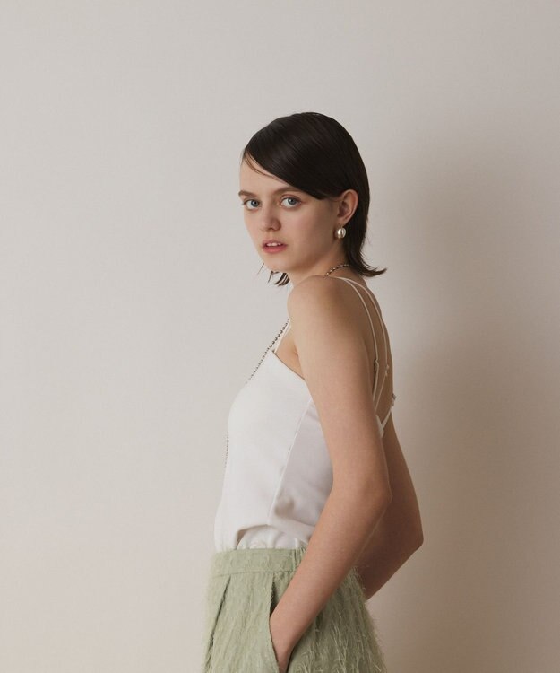 GRACE CONTINENTAL テレコベアトップ ホワイト