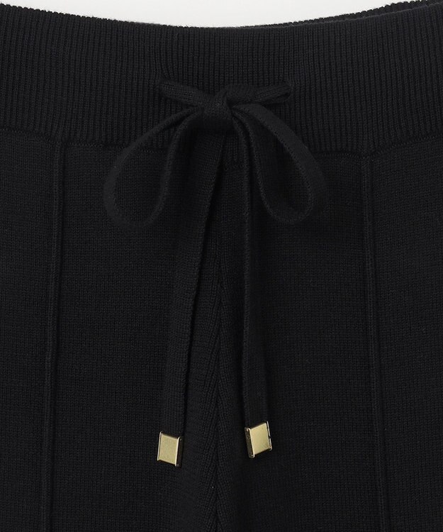 GRACE CONTINENTAL サイドラインニットパンツ ブラック