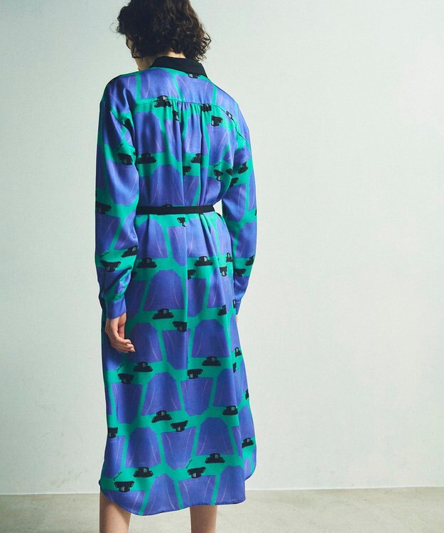 グレースコンチネンタル　ボリュームフレアシャツワンピース　ダイアグラム 美品 ボリュームフレアシャツワンピース / GRACE CONTINENTAL | GRACE