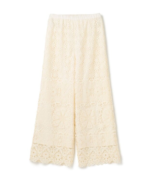 GRACE CONTINENTAL レースストレートパンツ キナリ