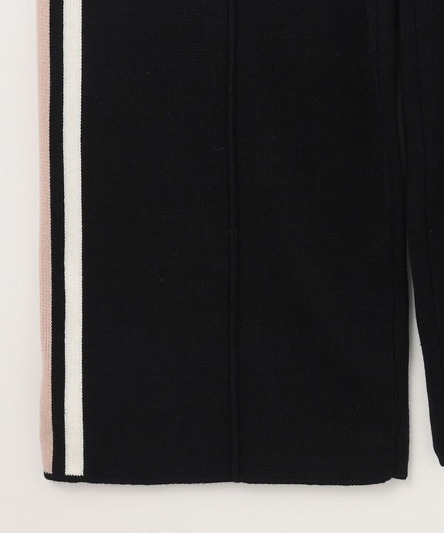 GRACE CONTINENTAL サイドラインニットパンツ ブラック