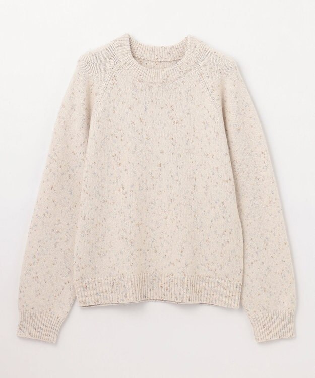 GRACE CONTINENTAL カシミヤ混ラメニットトップ キナリ