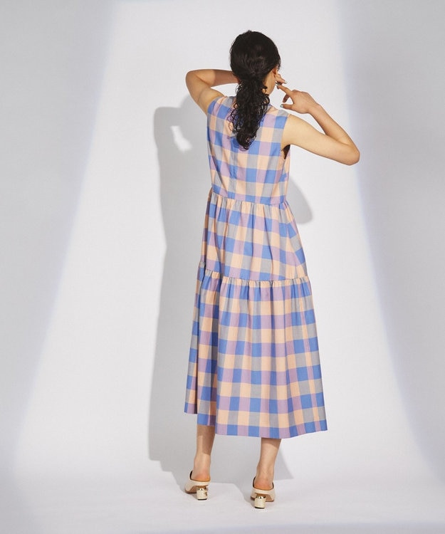 ダイアグラム グレースコンチネンタル ベルト付き ロングワンピース チェック チェックロングワンピース / GRACE CONTINENTAL | GRACE