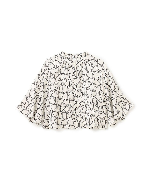 GRACE CONTINENTAL ラインハートケープブラウス ホワイト