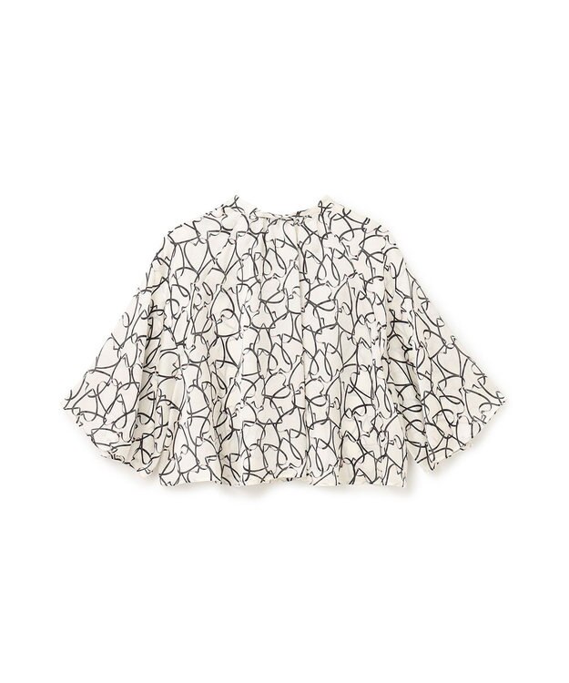 GRACE CONTINENTAL ラインハートケープブラウス ホワイト