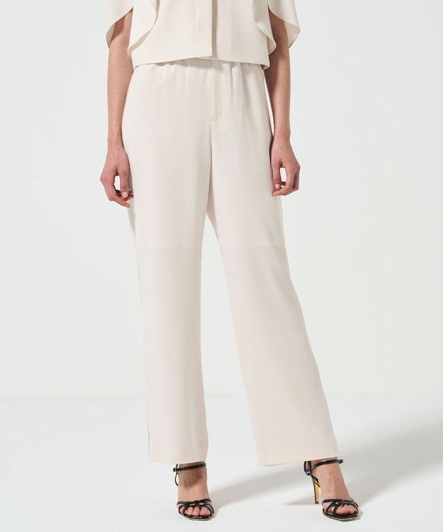 GRACE CONTINENTAL サイドラインイージーパンツ キナリ