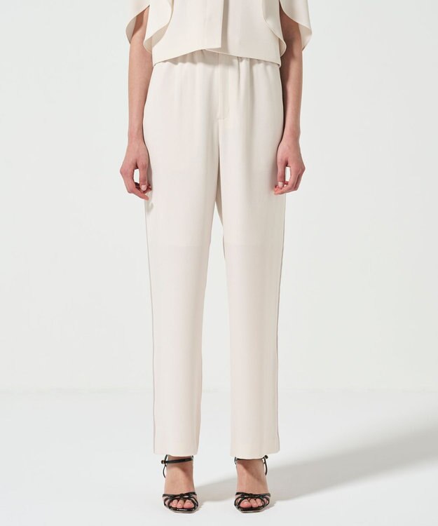 GRACE CONTINENTAL サイドラインイージーパンツ キナリ