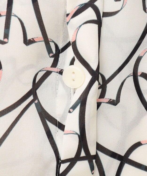 GRACE CONTINENTAL ラインハートケープブラウス ホワイト