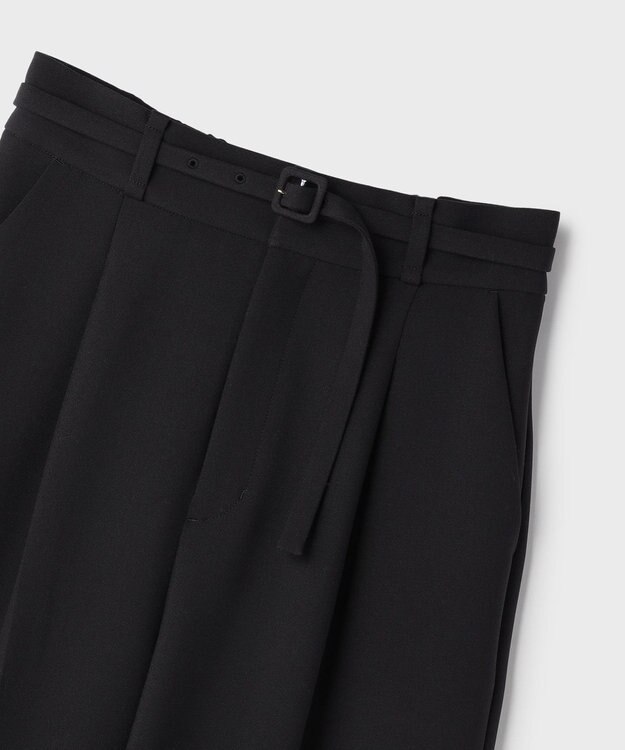 GRACE CONTINENTAL ダブルクロスワイドパンツ ブラック