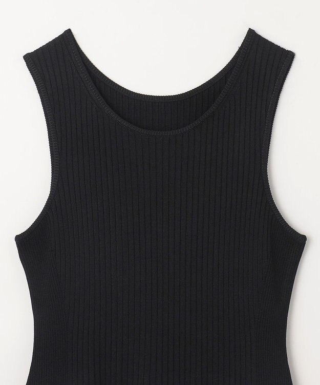 GRACE CONTINENTAL アメスリニットギャザーワンピース ブラック