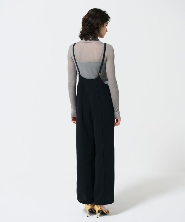 GRACE CONTINENTAL ワイドサロペット ブラック