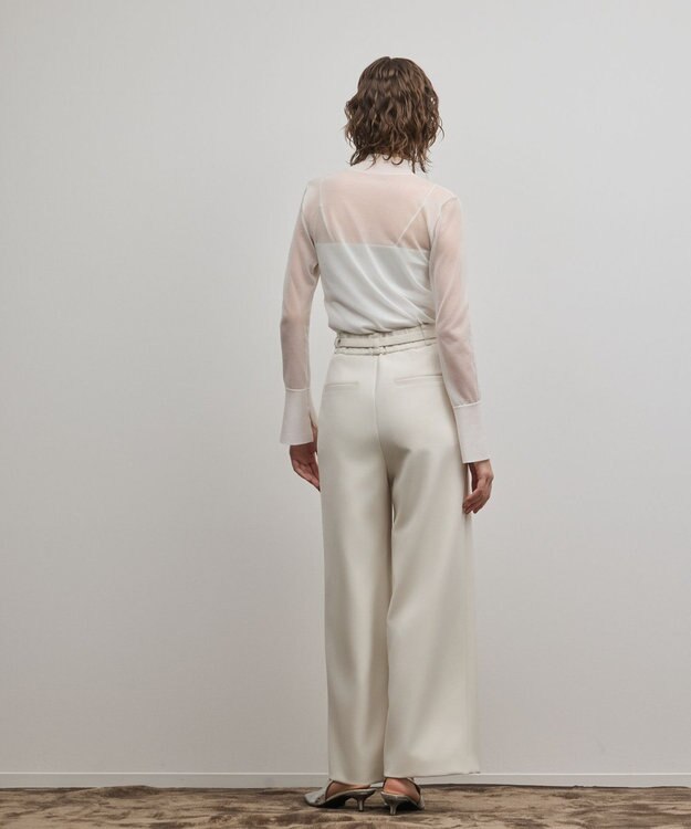 GRACE CONTINENTAL ダブルクロスワイドパンツ キナリ