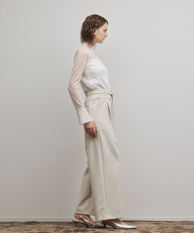 GRACE CONTINENTAL ダブルクロスワイドパンツ キナリ