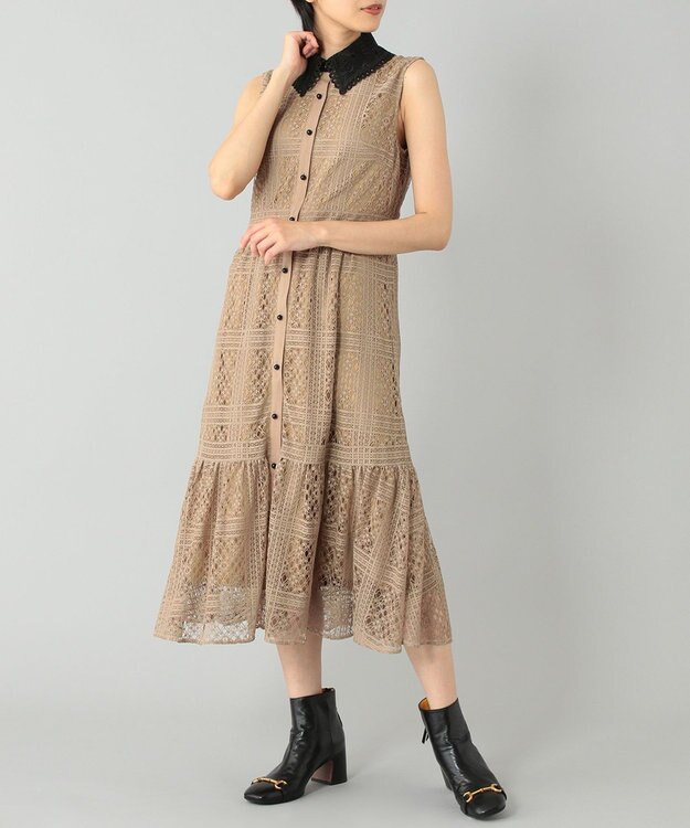 グレースコンチネンタル♡衿刺繍ティアードワンピース 衿刺繍ティアードワンピース / GRACE CONTINENTAL | GRACE