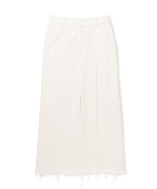 GRACE CONTINENTAL デニムタイトロングスカート ホワイト