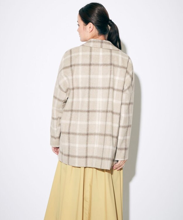 美品　GRACE CONTINENTAL ベージュモッズコート 極美品】グレースコンチネンタル ビジュー モッズコート