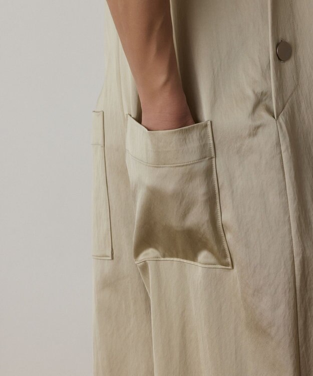 GRACE CONTINENTAL センタージップサロペット ベージュ