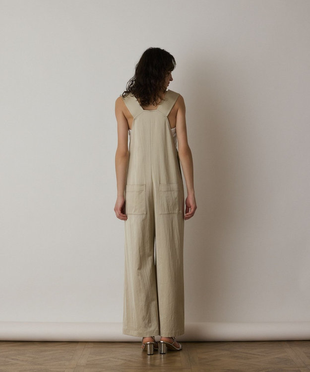 GRACE CONTINENTAL センタージップサロペット ベージュ