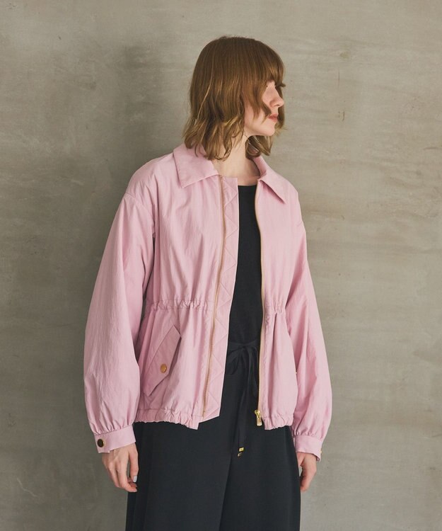 GRACE CONTINENTAL ナイロンパディングブルゾン ピンク