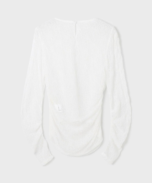 GRACE CONTINENTAL シアーレースカットトップ ホワイト