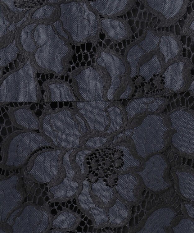 GRACE CONTINENTAL ローズレーススカート ネイビー