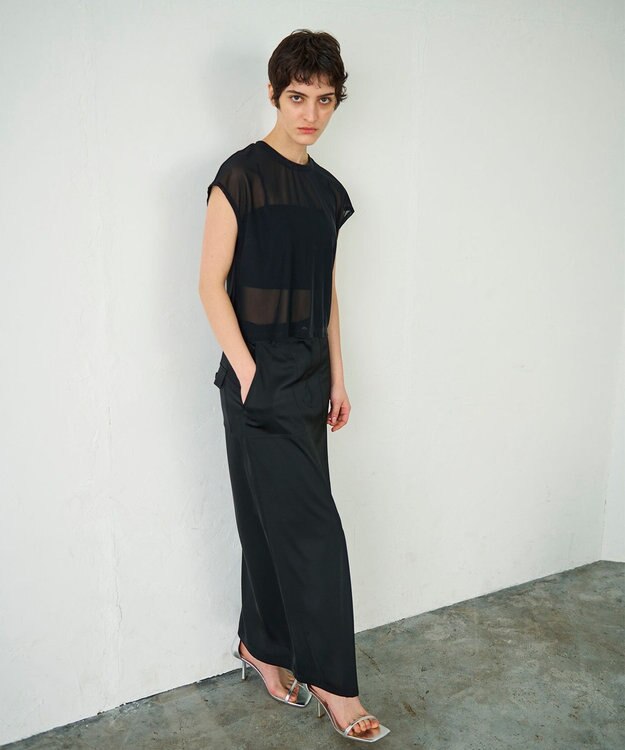 GRACE CONTINENTAL ビスチェチュールトップ ブラック