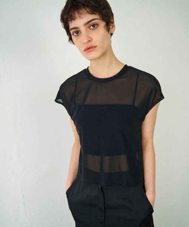 GRACE CONTINENTAL ビスチェチュールトップ ブラック