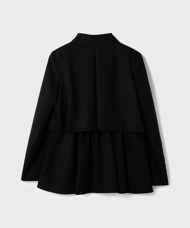 GRACE CONTINENTAL バックペプラムジャケット ブラック