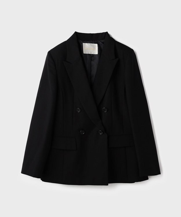GRACE CONTINENTAL バックペプラムジャケット ブラック