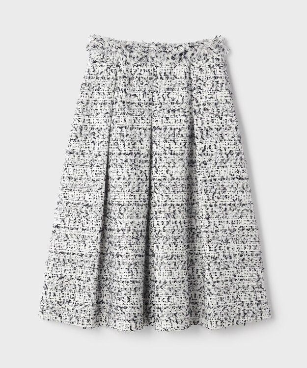 GRACE CONTINENTAL ミックスツイードスカート ブラック