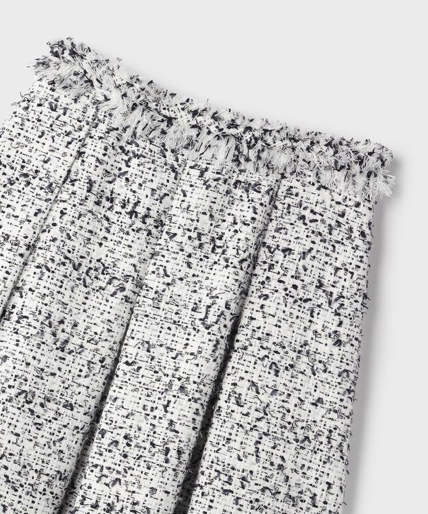 GRACE CONTINENTAL ミックスツイードスカート ブラック