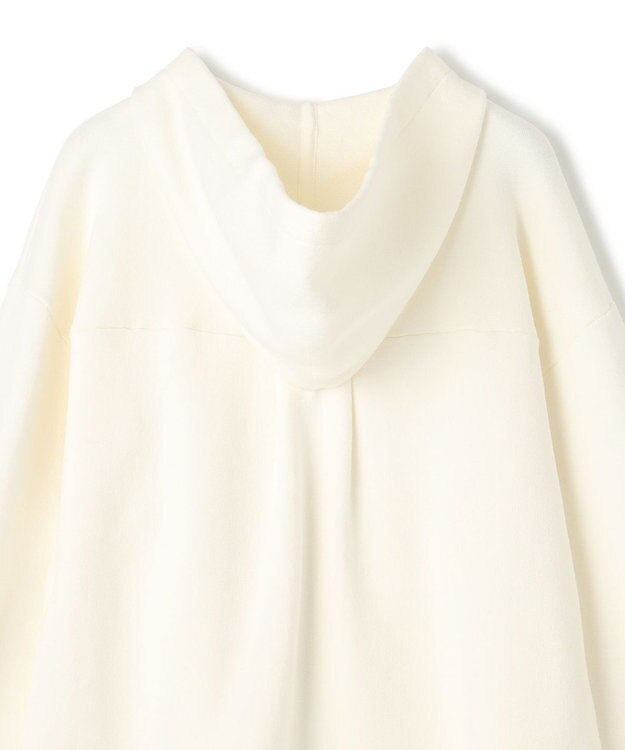 GRACE CONTINENTAL ロゴ刺繍ニットパーカー ホワイト