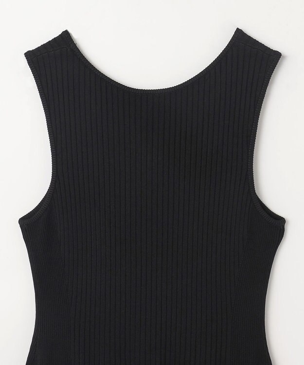 GRACE CONTINENTAL アメスリニットギャザーワンピース ブラック