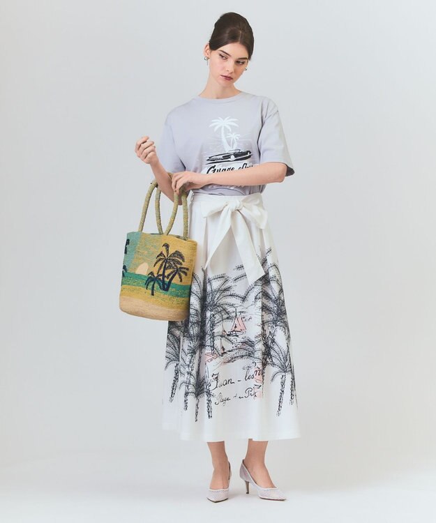 GRACE CONTINENTAL PALMYNALA カゴバッグ グリーン