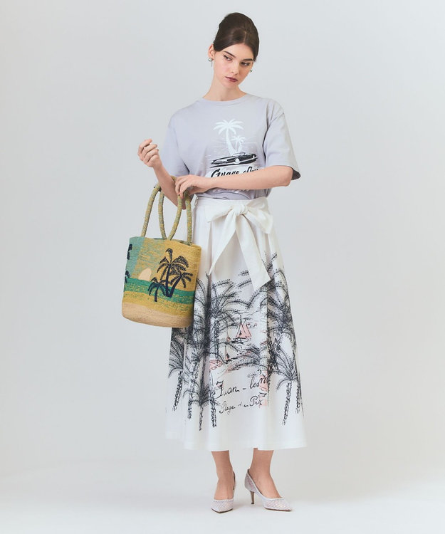 GRACE CONTINENTAL PALMYNALA カゴバッグ グリーン