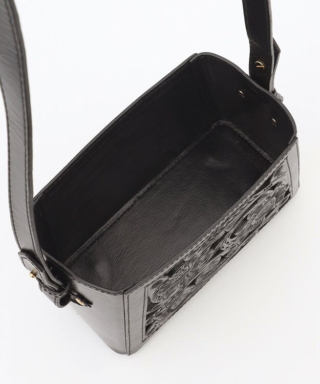 GRACE CONTINENTAL Cutwork box Bag ブラック