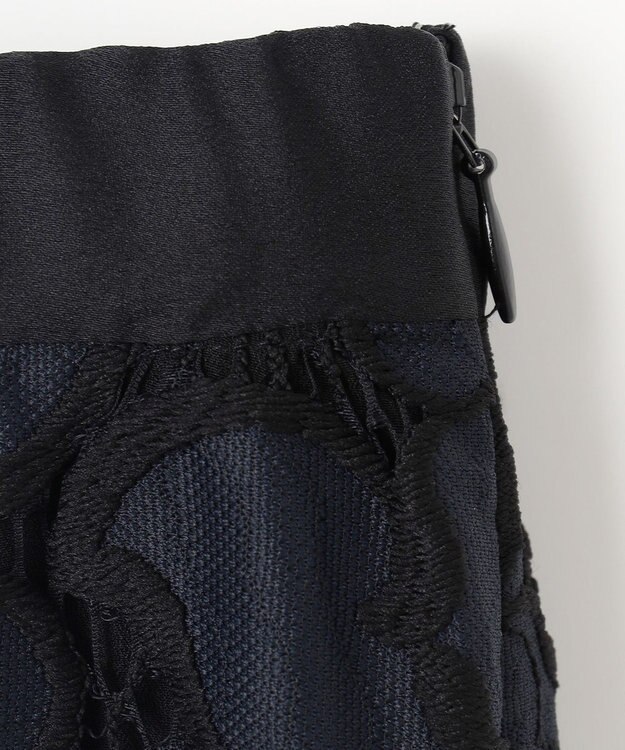 GRACE CONTINENTAL ローズレーススカート ネイビー